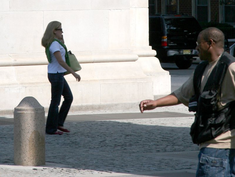 Morning Walk by Washington Square Arch