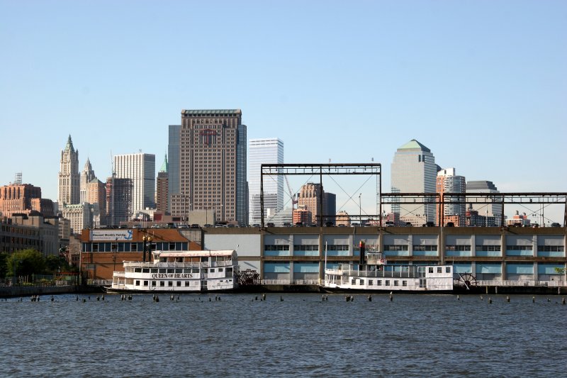 Queen of Hearts River Boat, Pier 40 & Downtown Manhattan