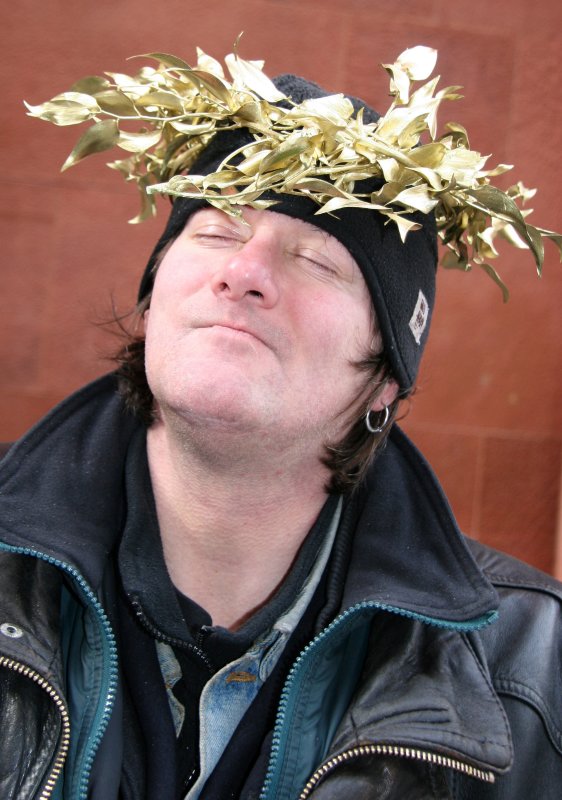 Dennis with Golden Laurels