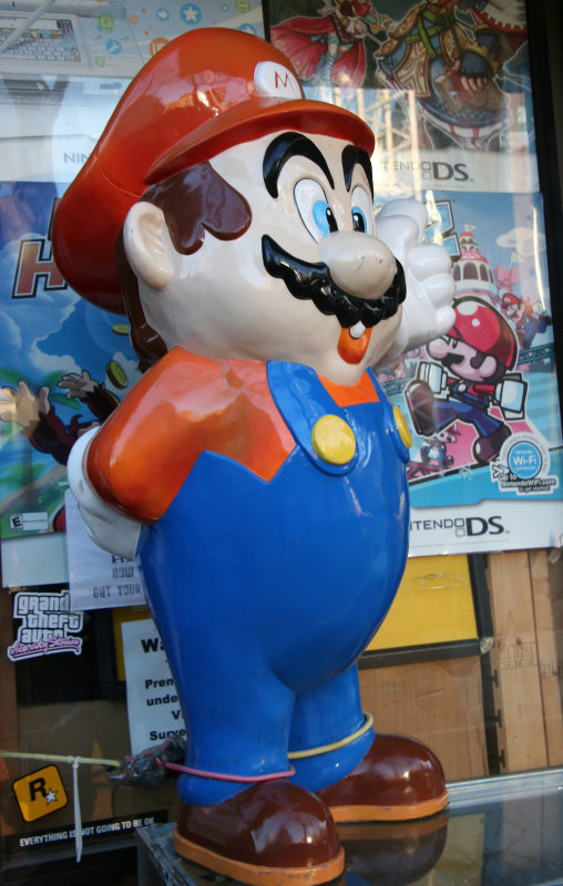 Super Mario Video Game Character at a Comic & Novelty Store 