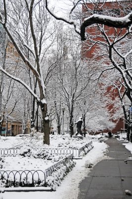 Snow Day - LaGuardia Place Garden