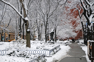 Snow Day - LaGuardia Place Garden