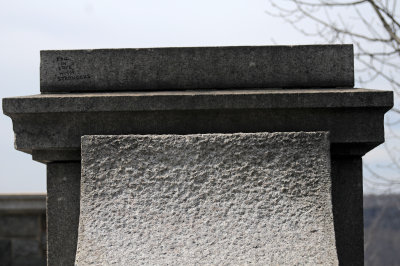 Garden Corner Wall with Inscription