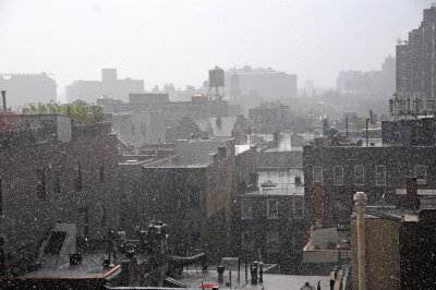 Heavy Summer Rain - West Greenwich Village Skyline