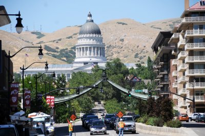 Eagle Gate & Utah Capitol Building