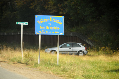 New Hampshire Welcome Sign