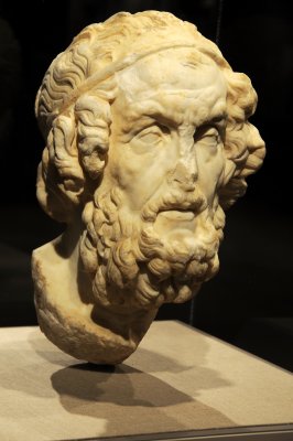 White Marble Greek Head - c. 4th century BC