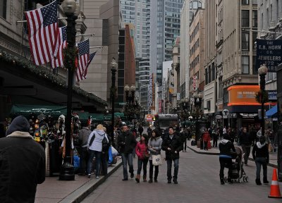 Downtown Crossing Winter Holiday Shopping