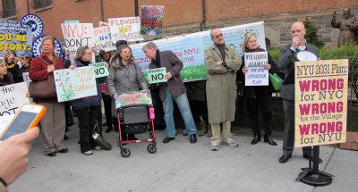 Community Protest Against NYU 2031 Expansion Plans