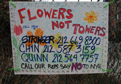 Garden Protesters Against NYU Skyscrapers Expansion Plans