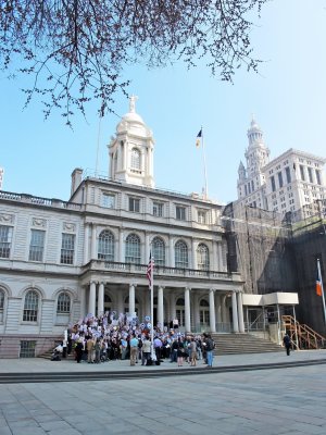 City Hall NYU 2031 Building Protest