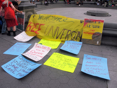 Quebec Student Strike Demonstration