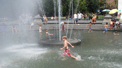Summer Respite at the Fountain