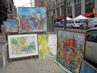 Artist Sonia Grineva Paintings at Washington Square Art Show