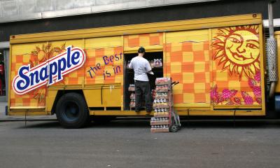 Snapple Delivery at Gristedes Market above 8th Street