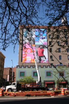 Hanging a New GAP Sign