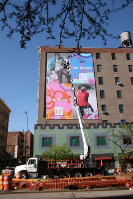 Hanging a New GAP Sign