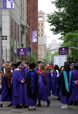NYU Graduation - Procession Assembly