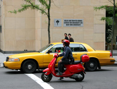 Colorful Transport at NYU Student Affairs Building