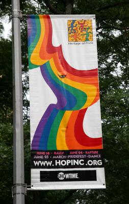 Gay Pride Week Street Banner