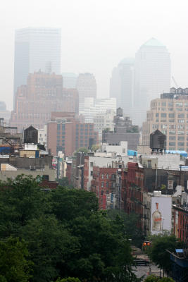 Downtown Manhattan - Foggy Morning