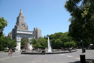 Fountain & Arch - Northeast View