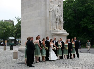 Wedding Party at the Arch