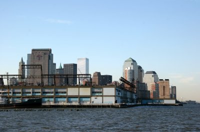 Pier 40 & Downtown Manhattan