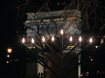 Hanukkah Candles & Arch