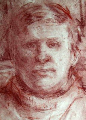 Hubert J Steed - Pastel Portrait by Alan Terrell, 1985