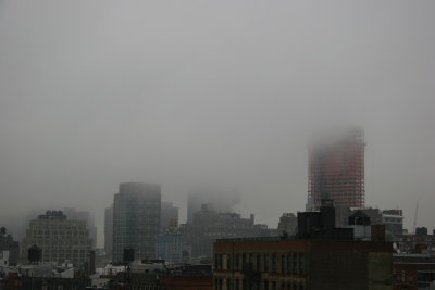 Morning Fog - Downtown Manhattan