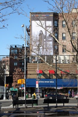 Intersection at 6th Avenue from West Houston Street Playground