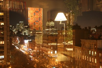 Lower Manhattan & Living Room Window Reflections