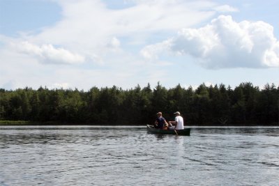 Canoeing at the South Pond in Marlboro.