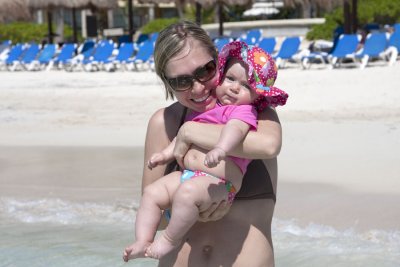 At the beach.