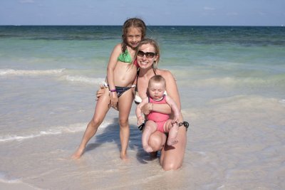 At the beach.