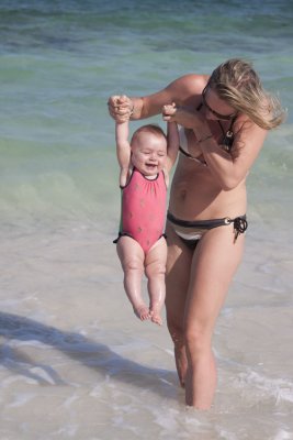 At the beach.