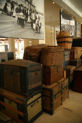 Ellis Island: luggage room.