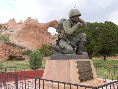 Monument to Navajo Code Talkers