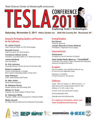 Tesla 2011 Conference November 5, 2011