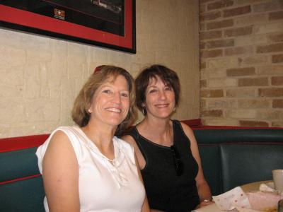 Linda's sister and herself in San Antonio