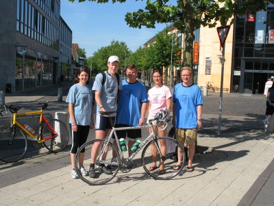 Team GIST Support- Megan, Jonathan , Rob with Drs Anette and Stefan Duensing