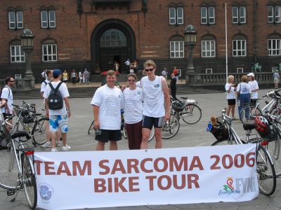 Team Sarcoma with the GIST Support Team-Rob, Megan, and Jonathan