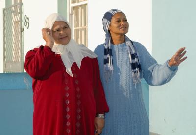 Muslim women in the Bo-Kaap (Upper Cape)