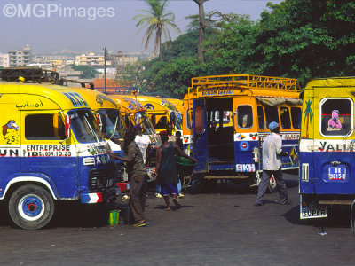 Bus station, Dakar, Senegal