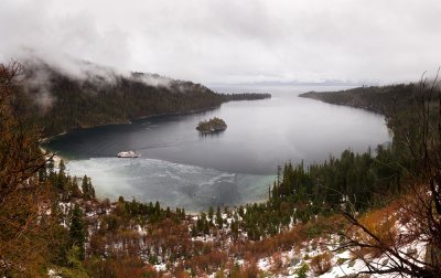 Emerald Bay ice and stern wheeler
