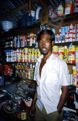 Shop in Jilib, 1987