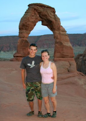 The arch is huge, we are just standing close to the camera