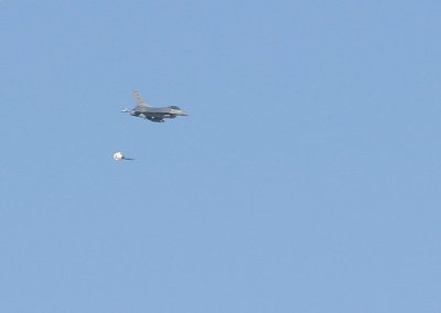 F-16 Releasing a BDU-50 High Drag Bomb