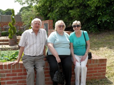 Three little dickie birds sat upon a wall . .